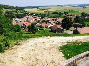 Taki sobie widoczek, nie oddaje górki na którą właśnie wjechałem.