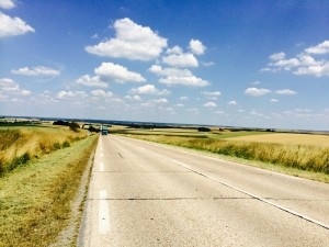 Górki tutaj są strasznie "wzdłużne" czasami po kilka kilometrów.